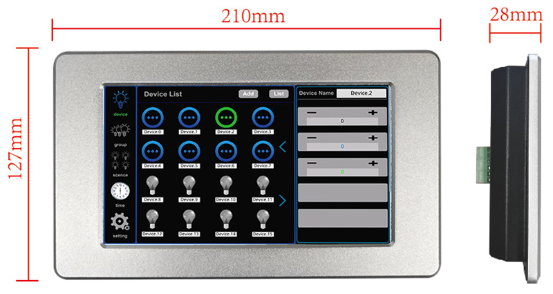 DMX501 size